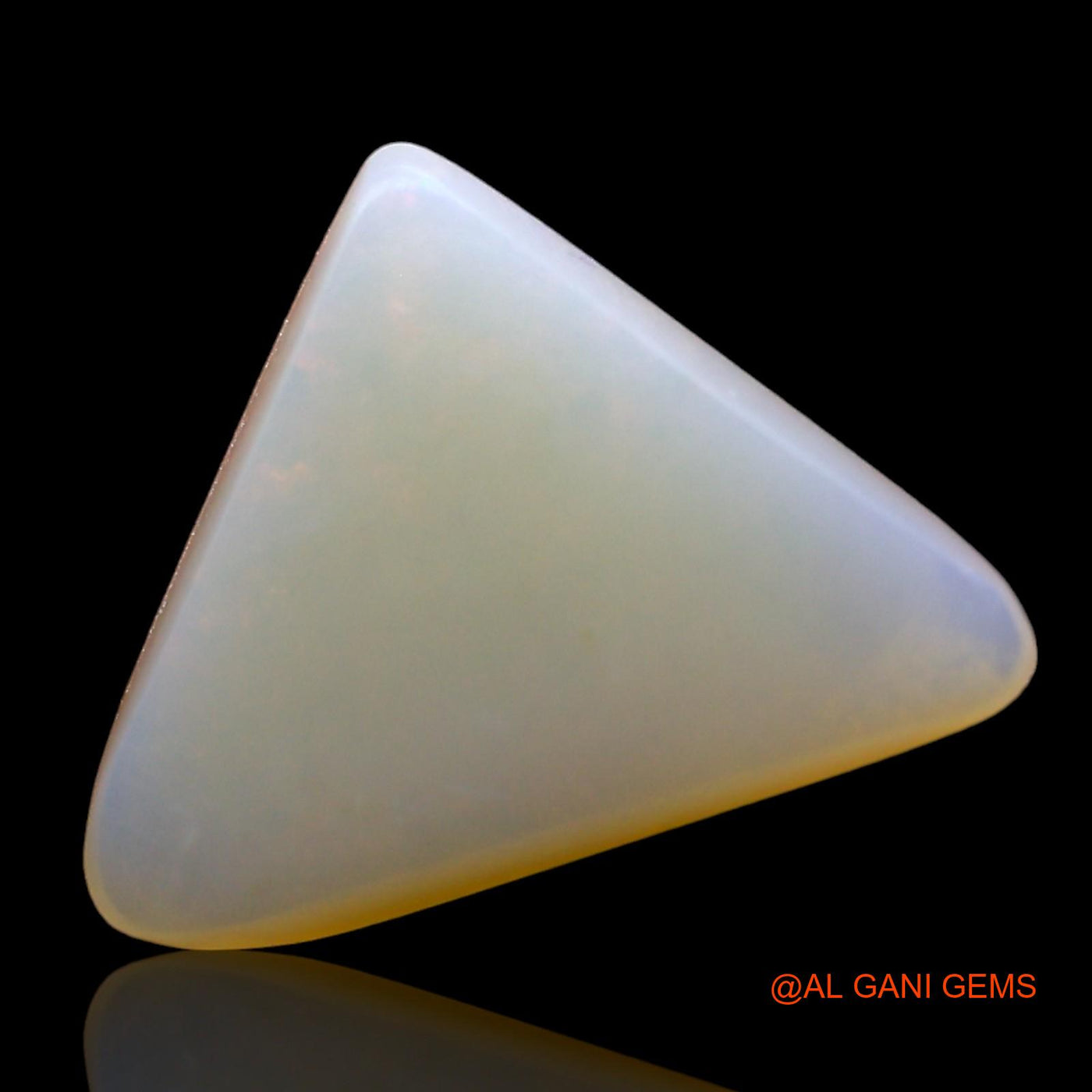 Natural Untreated Fire Opal Loose Gemstone Trillion Cabochon From Australia 2.00 Cts 12x10x3 mm AE-268