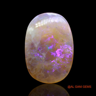 8.00 Cts Unheated Australian Fire Opal Loose Gemstone Oval Cabochon Natural 19x13x4 mm AE-26