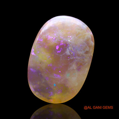 8.00 Cts Unheated Australian Fire Opal Loose Gemstone Oval Cabochon Natural 19x13x4 mm AE-26