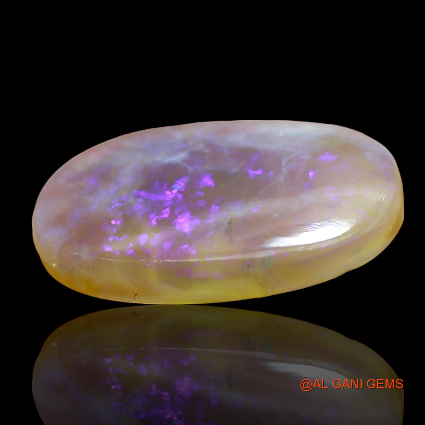 8.00 Cts Unheated Australian Fire Opal Loose Gemstone Oval Cabochon Natural 19x13x4 mm AE-26