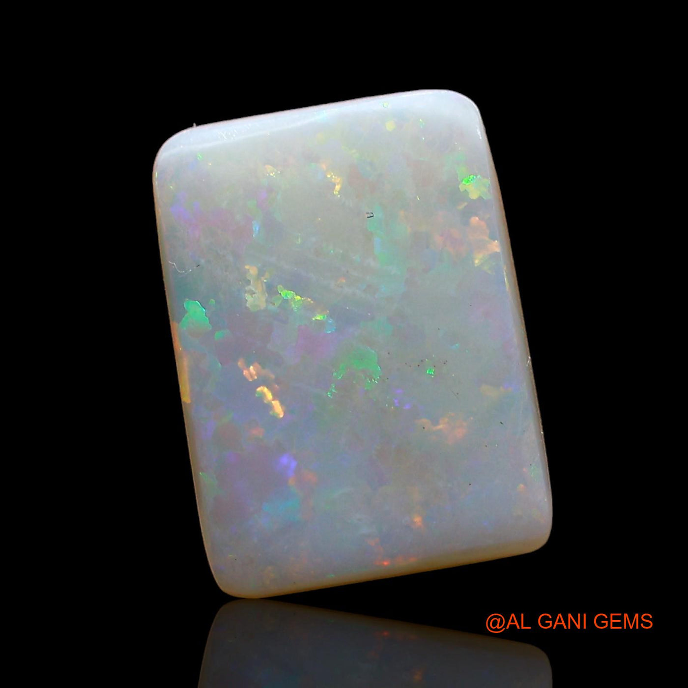 2.00 Cts Natural Australian Fire Opal Square Cabochon Loose Gemstone For Jewelry 12x9x2 mm AE-270