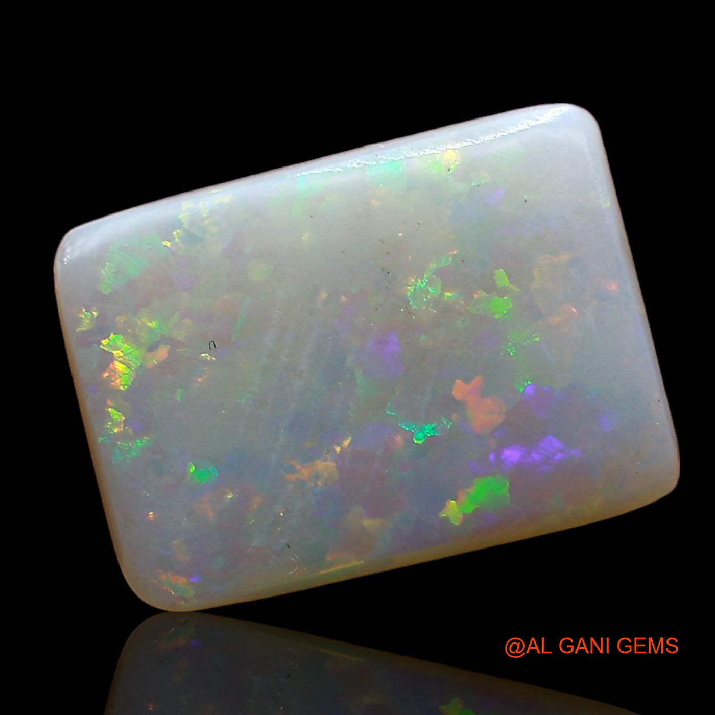 2.00 Cts Natural Australian Fire Opal Square Cabochon Loose Gemstone For Jewelry 12x9x2 mm AE-270