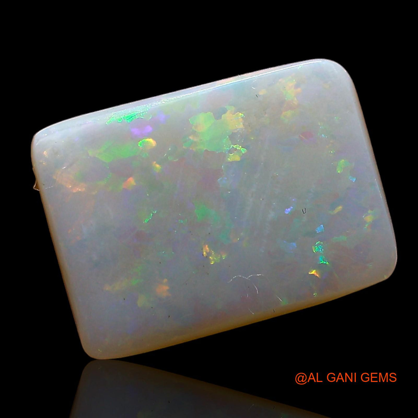 2.00 Cts Natural Australian Fire Opal Square Cabochon Loose Gemstone For Jewelry 12x9x2 mm AE-270
