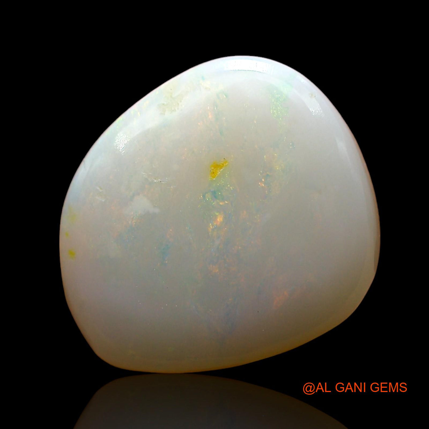 Natural Fire Opal Gemstone 3.00 Cts Loose Fancy Cabochon From Australia 14x12x3 mm AE-272