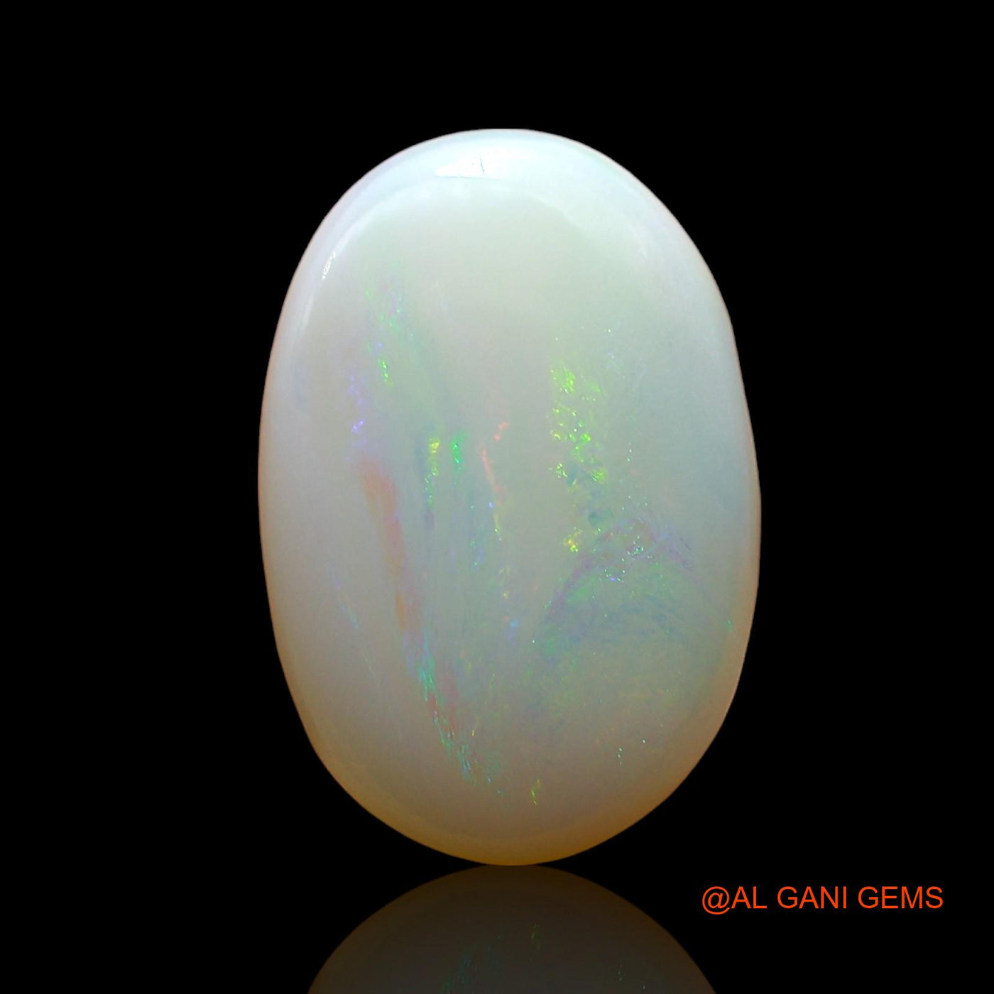 Natural Untreated Fire Opal Loose Gemstone Oval Cabochon From Australia 3.00 Cts 15x10x4 mm AE-274