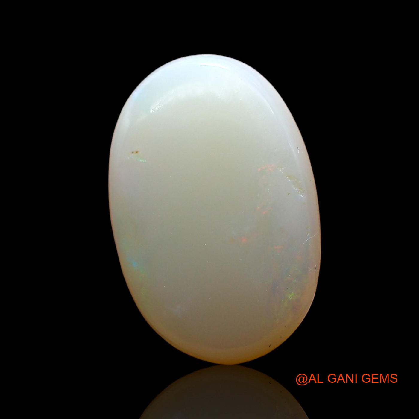 Natural Untreated Fire Opal Loose Gemstone Oval Cabochon From Australia 3.00 Cts 15x10x4 mm AE-274