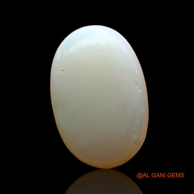 Natural Untreated Fire Opal Loose Gemstone Oval Cabochon From Australia 3.00 Cts 15x10x4 mm AE-274