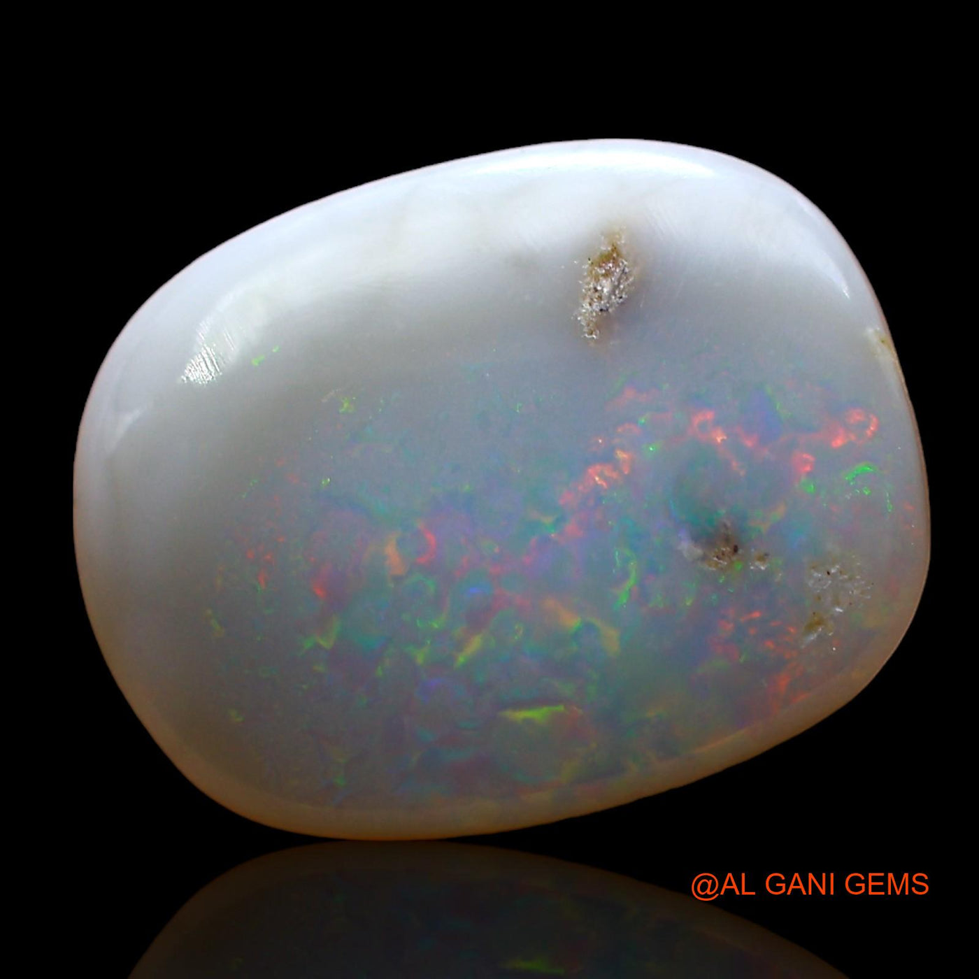 2.00 Cts Unheated Australian Fire Opal Loose Gemstone Oval Cabochon Natural 14x11x2 mm AE-275