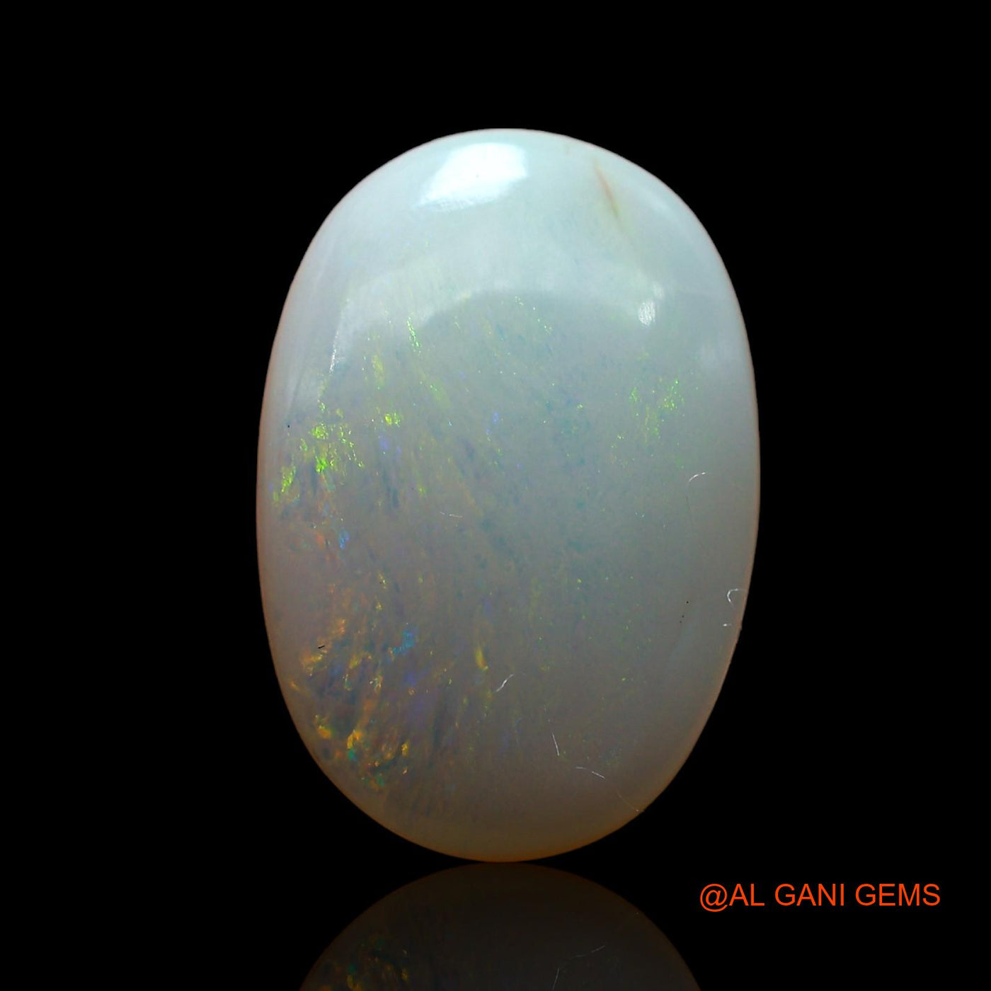 Natural Fire Opal Gemstone 3.00 Cts Loose Oval Cabochon From Australia 14x10x4 mm AE-276