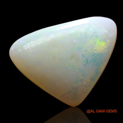 Natural Fire Opal Gemstone 3.00 Cts Loose Trillion Cabochon From Australia 14x10x3 mm AE-277