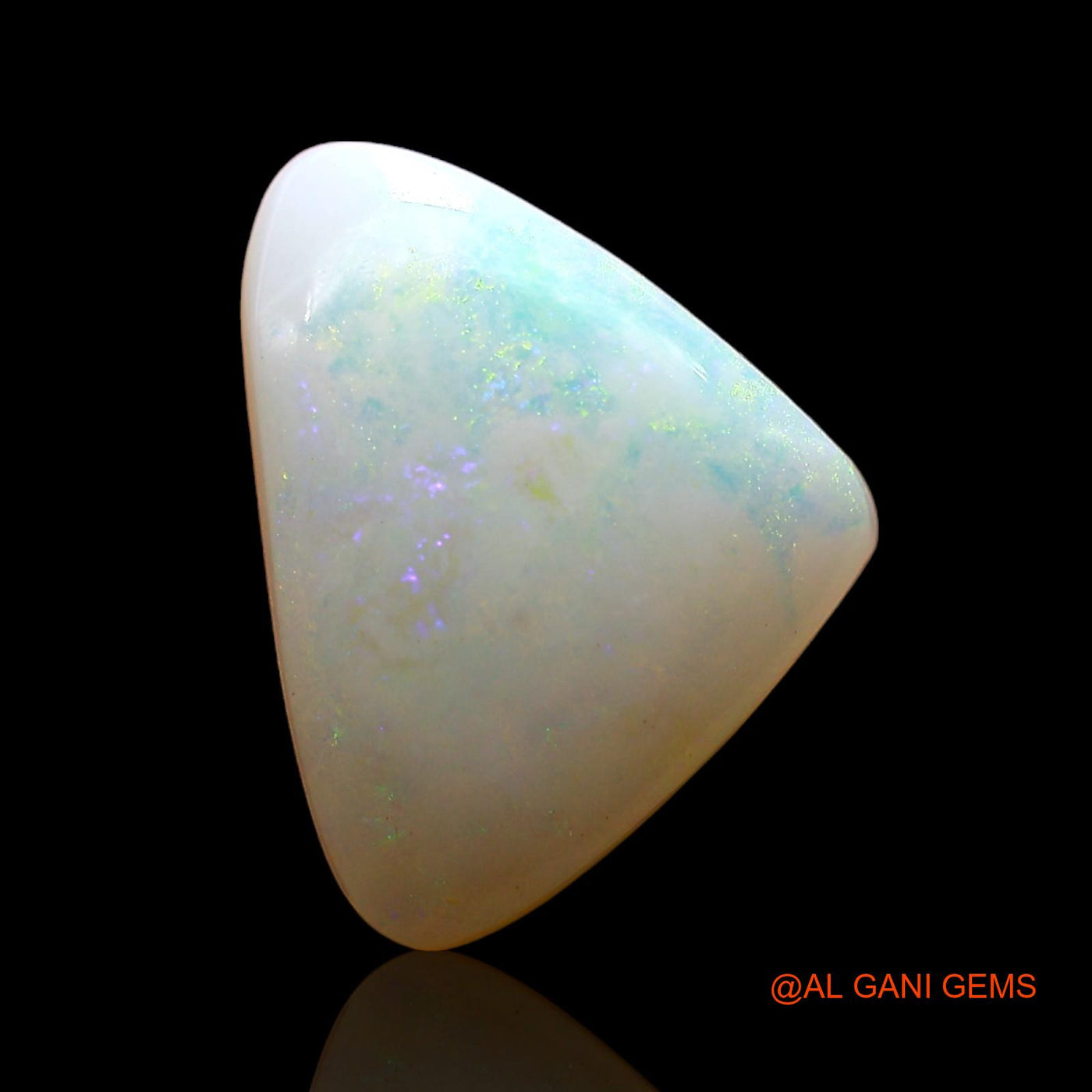 Natural Fire Opal Gemstone 3.00 Cts Loose Trillion Cabochon From Australia 14x10x3 mm AE-277