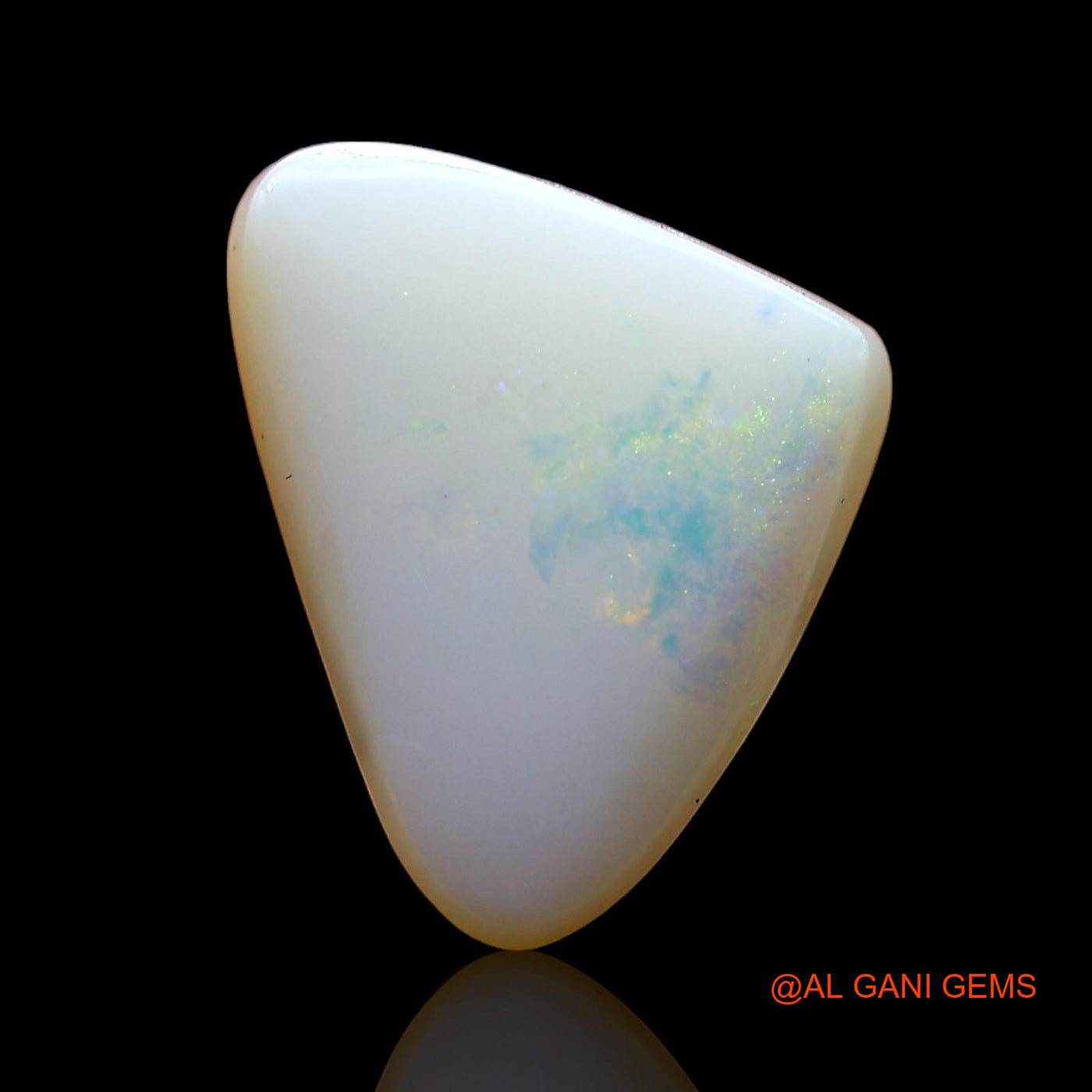 Natural Fire Opal Gemstone 3.00 Cts Loose Trillion Cabochon From Australia 14x10x3 mm AE-277