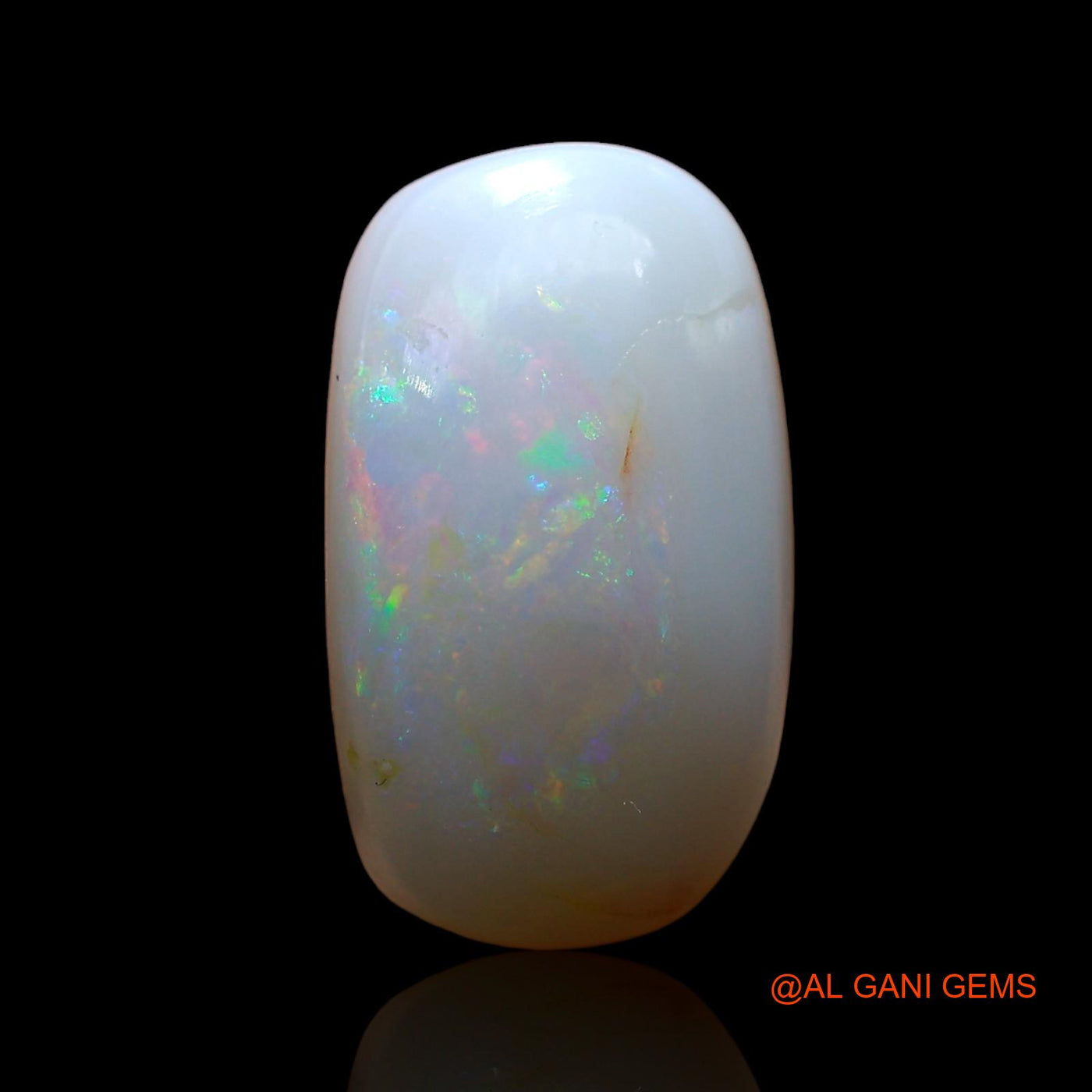 Natural Untreated Fire Opal Loose Gemstone Oval Cabochon From Australia 4.00 Cts 14x8x4 mm AE-281