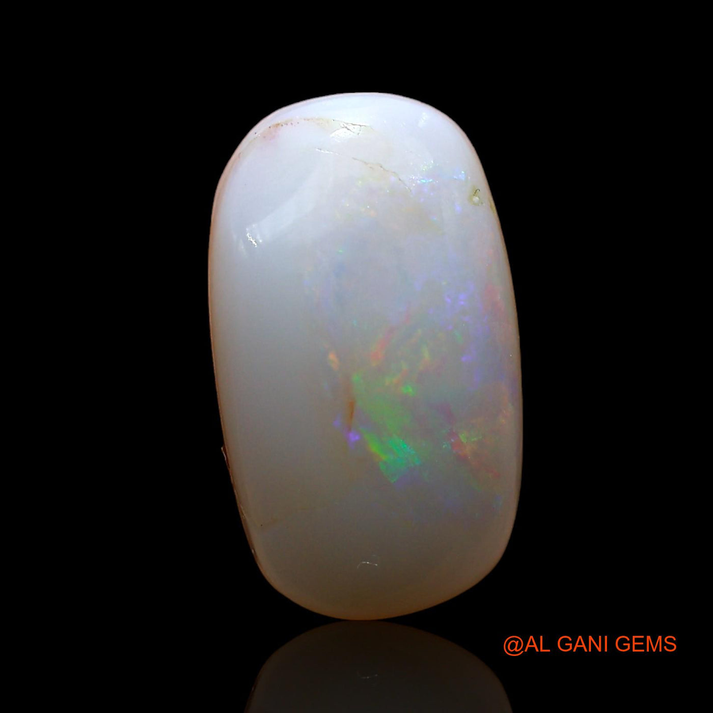Natural Untreated Fire Opal Loose Gemstone Oval Cabochon From Australia 4.00 Cts 14x8x4 mm AE-281