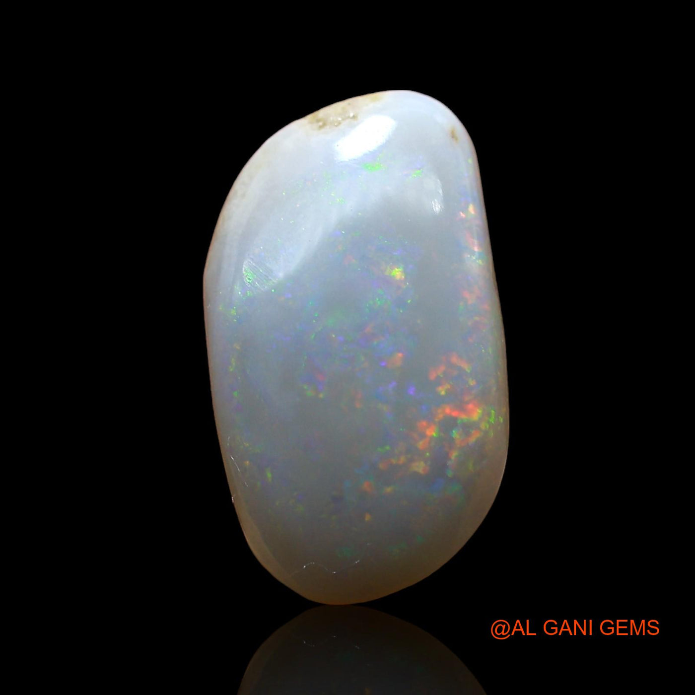 Natural Untreated Fire Opal Loose Gemstone Oval Cabochon From Australia 4.00 Cts 15x8x5 mm AE-286