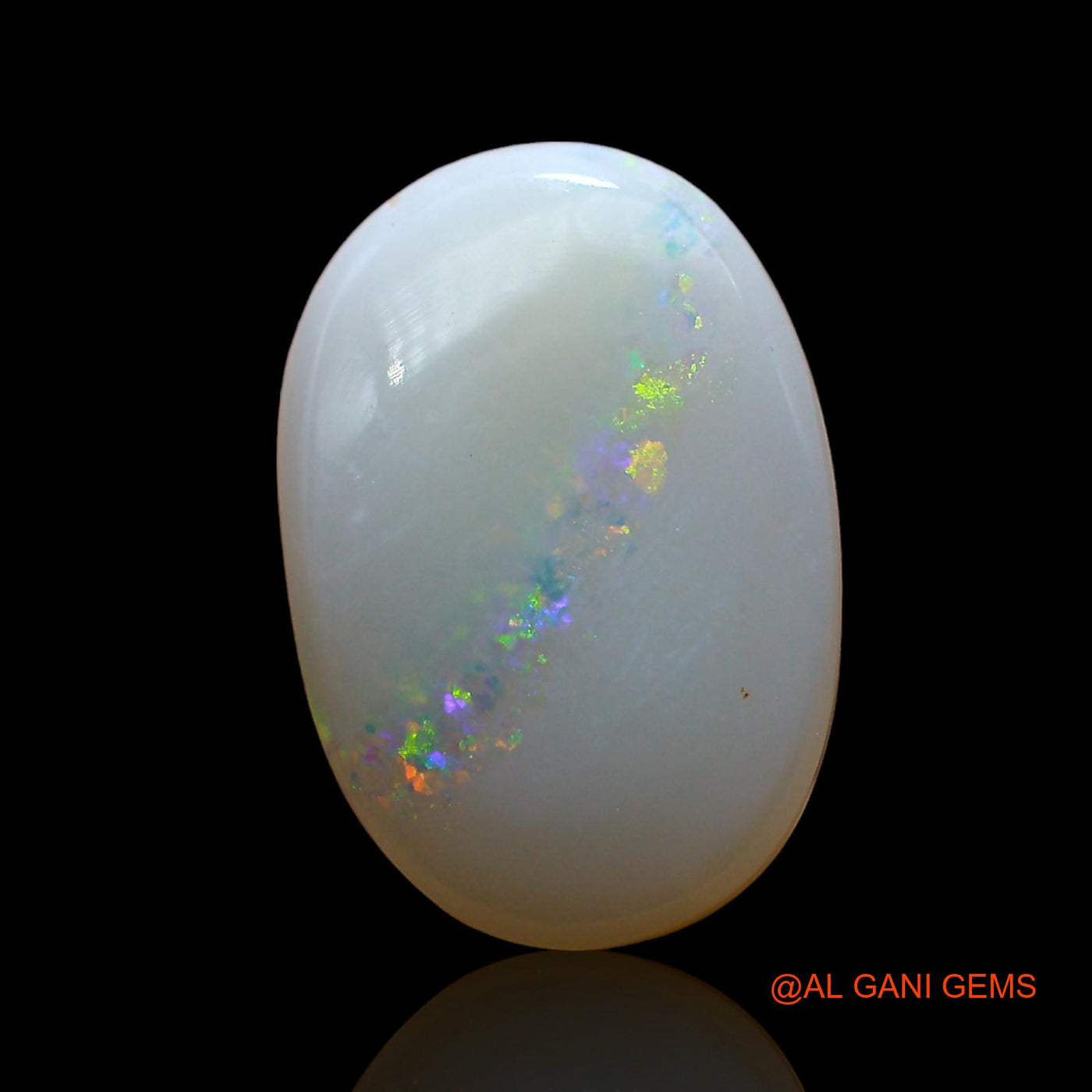 2.00 Cts Natural Australian Fire Opal Loose Gemstone Oval Cabochon 14x9x3 mm AE-287