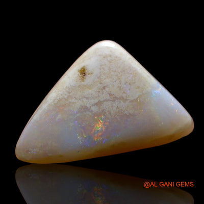 Natural Untreated Fire Opal Loose Gemstone Trillion Cabochon From Australia 2.00 Cts 15x9x3 mm AE-288