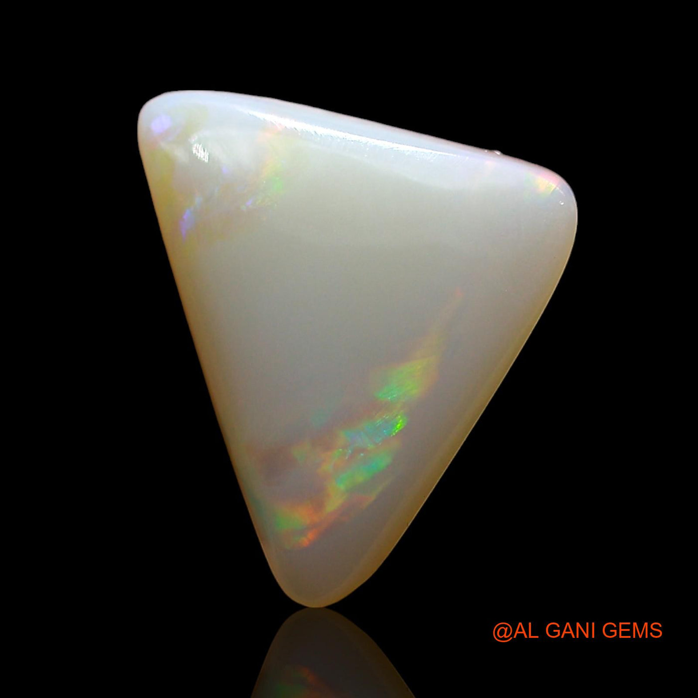 2.00 Cts Natural Australian Fire Opal Loose Gemstone Trillion Cabochon 14x10x3 mm AE-289