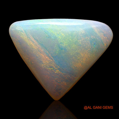 Natural Untreated Fire Opal Loose Gemstone Trillion Cabochon From Australia 2.00 Cts 13x10x3 mm AE-291