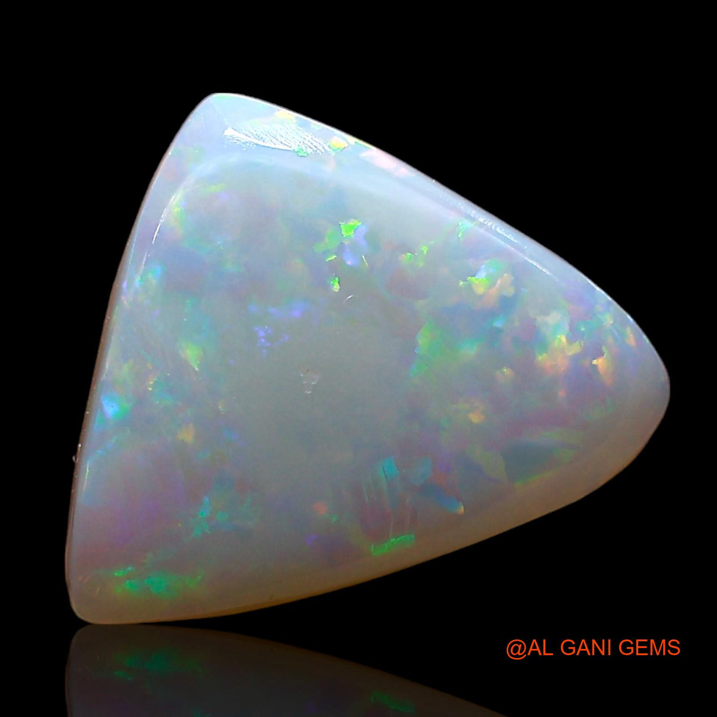 2.00 Cts Unheated Australian Fire Opal Loose Gemstone Trillion Cabochon Natural 13x11x2 mm AE-292