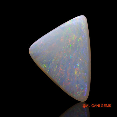 2.00 Cts Natural Australian Fire Opal Trillion Cabochon Loose Gemstone For Jewelry 14x9x3 mm AE-295
