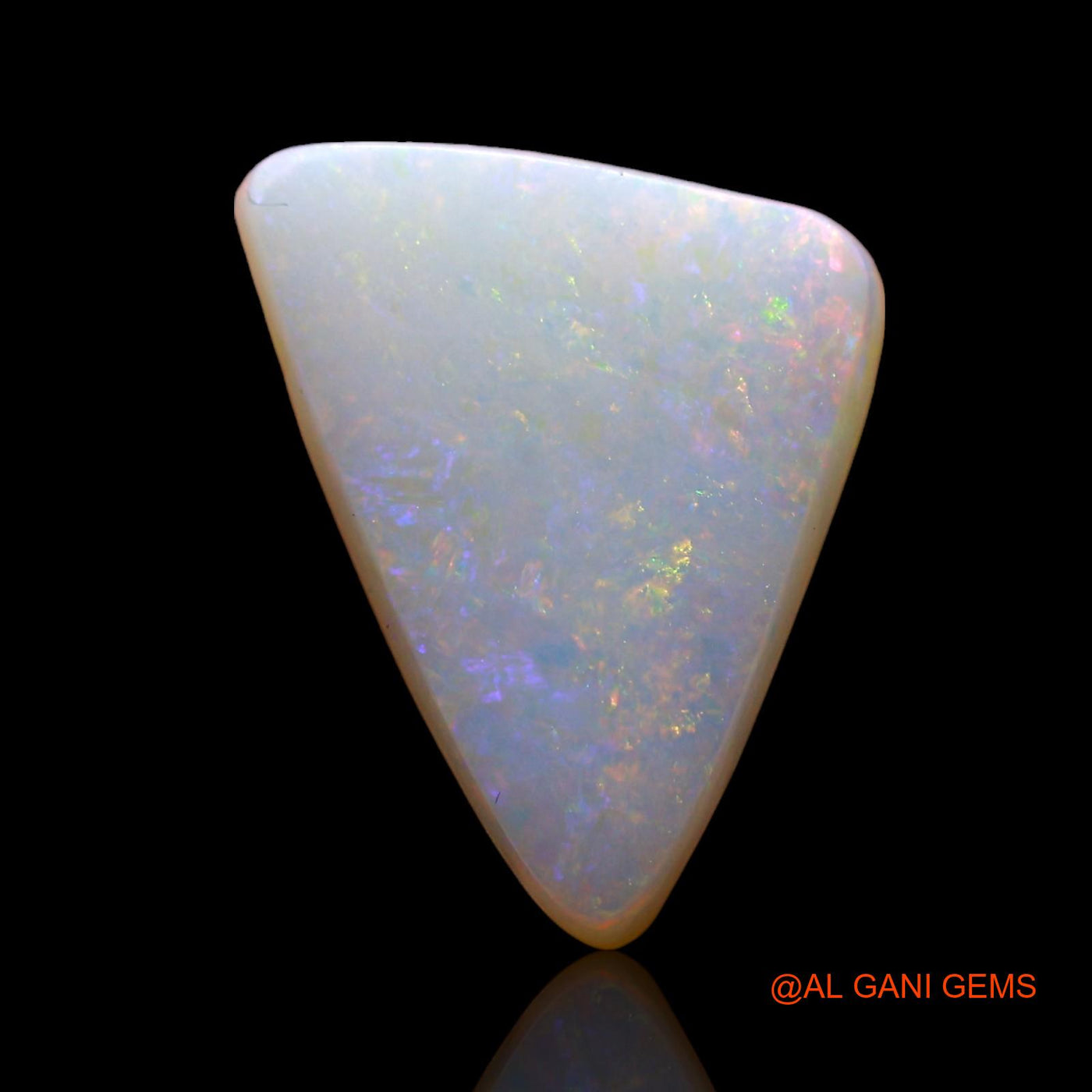 2.00 Cts Natural Australian Fire Opal Trillion Cabochon Loose Gemstone For Jewelry 14x9x3 mm AE-295