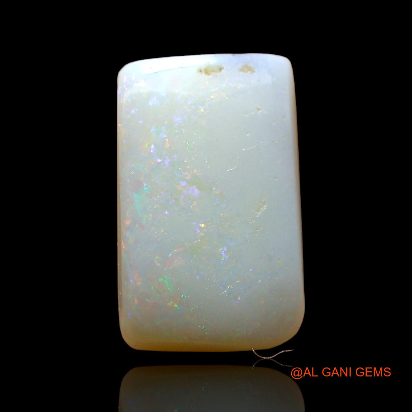 Natural Untreated Fire Opal Loose Gemstone Square Cabochon From Australia 3.00 Cts 13x8x3 mm AE-297