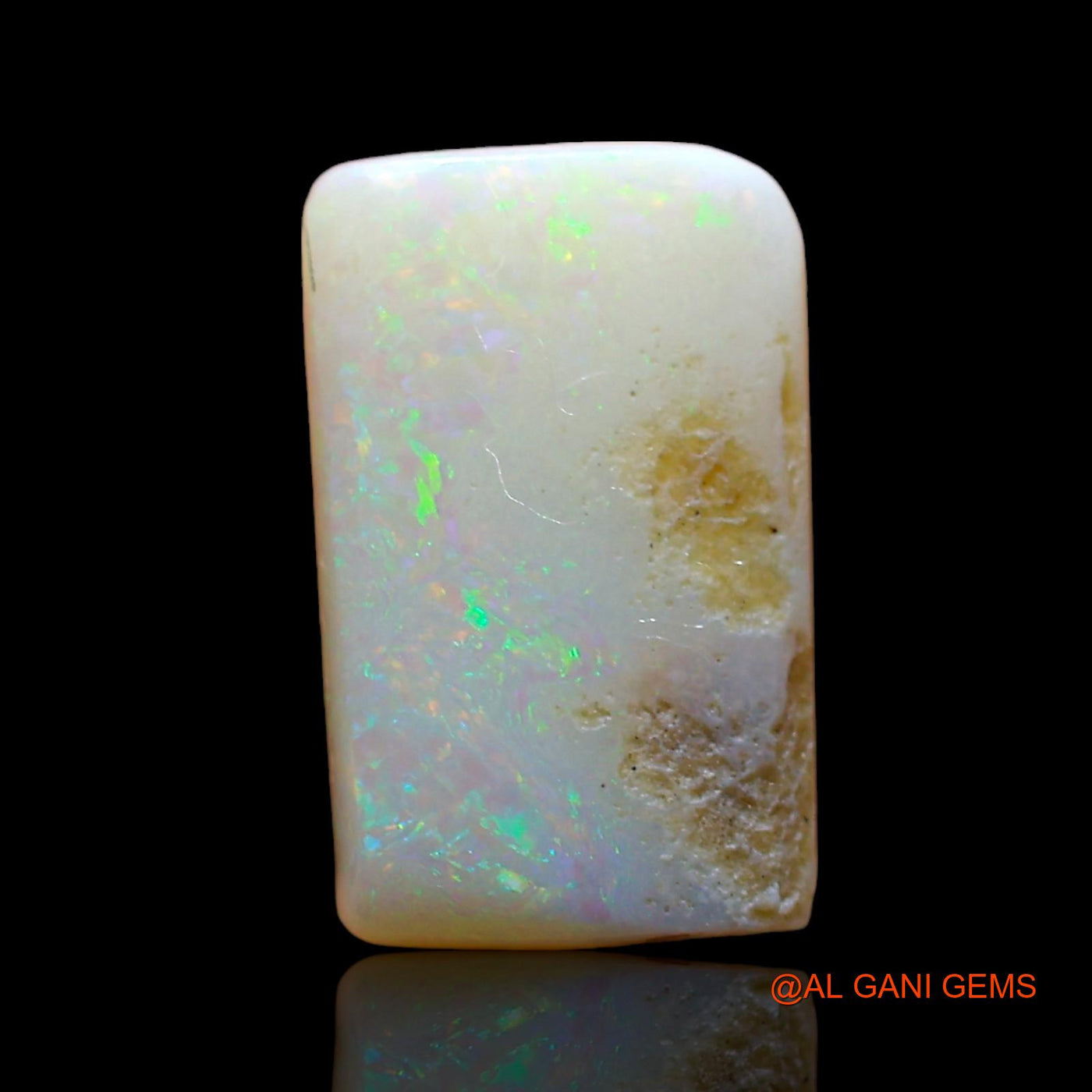 Natural Untreated Fire Opal Loose Gemstone Square Cabochon From Australia 3.00 Cts 13x8x3 mm AE-297