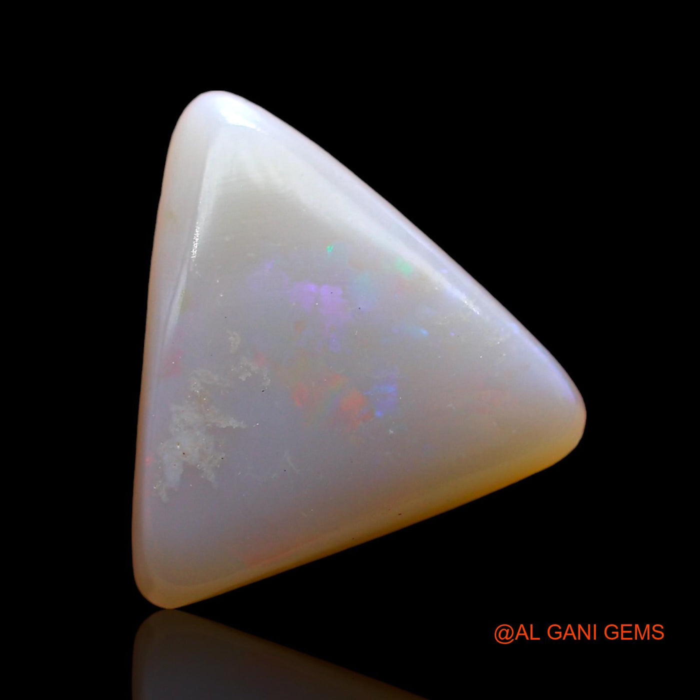 2.00 Cts Natural Australian Fire Opal Loose Gemstone Trillion Cabochon 12x11x3 mm AE-298