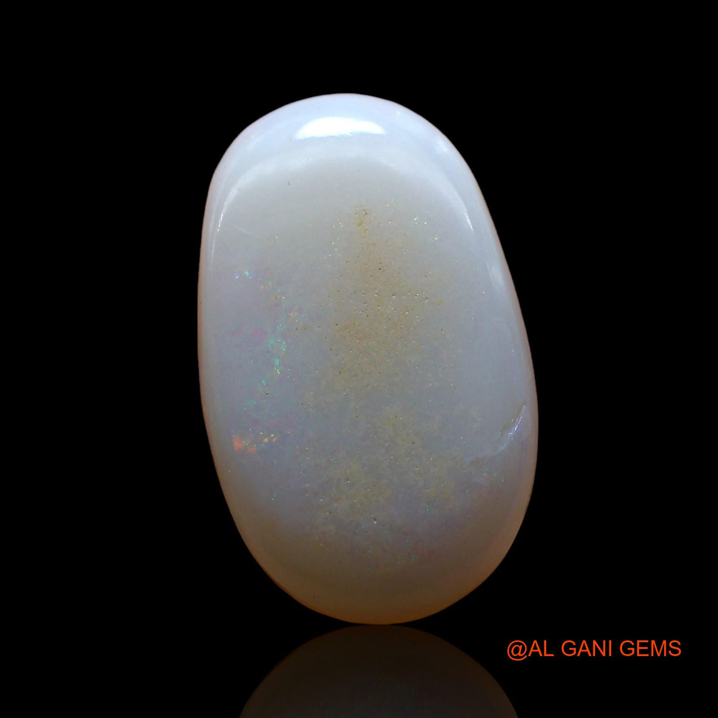 Natural Untreated Fire Opal Loose Gemstone Oval Cabochon From Australia 3.00 Cts 14x9x3 mm AE-299