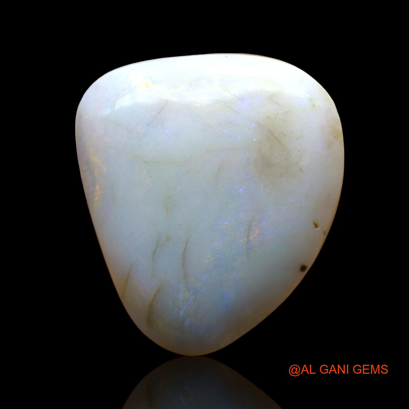 22.00 Cts Natural Australian Fire Opal Loose Gemstone Fancy Cabochon 24x21x7 mm AE-2