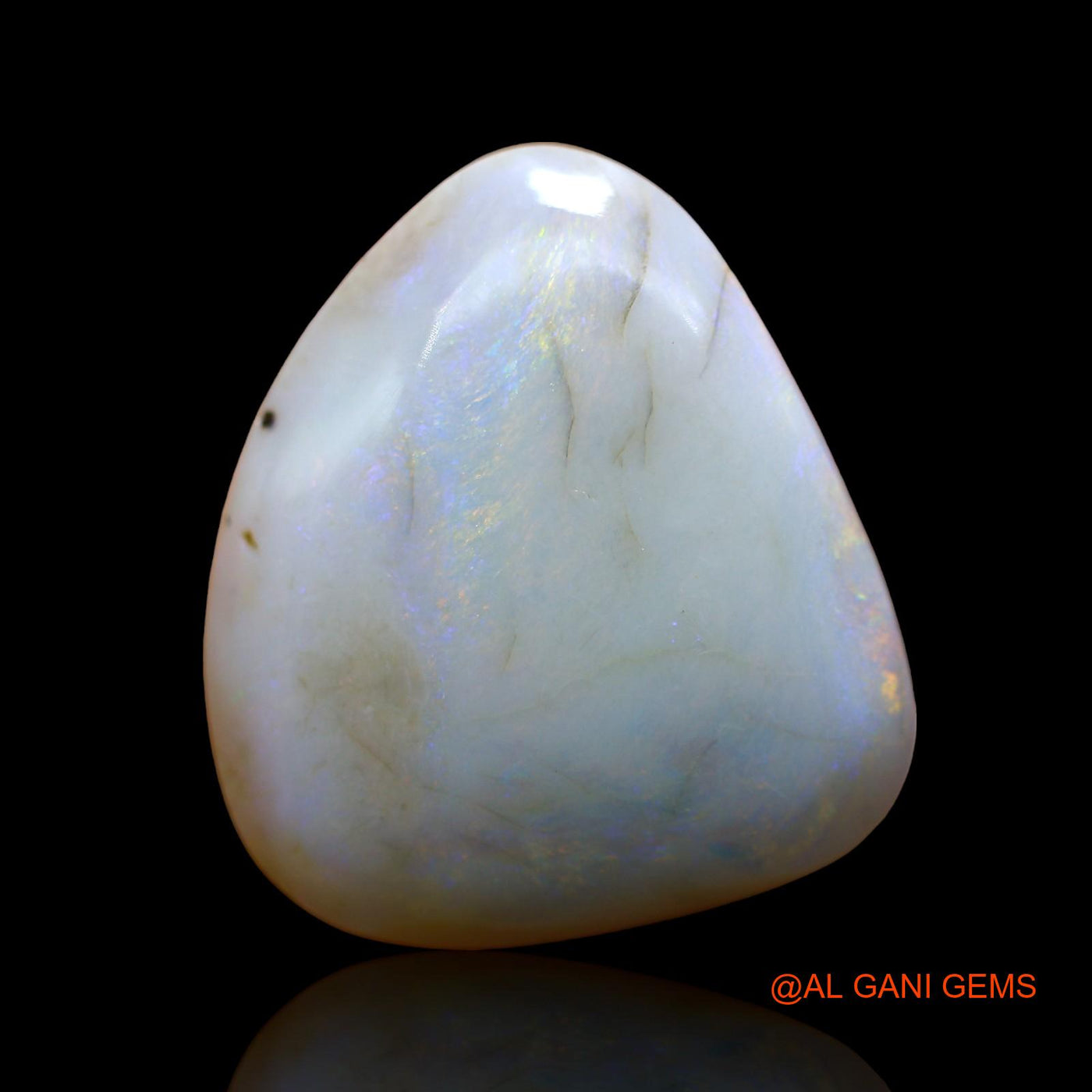 22.00 Cts Natural Australian Fire Opal Loose Gemstone Fancy Cabochon 24x21x7 mm AE-2