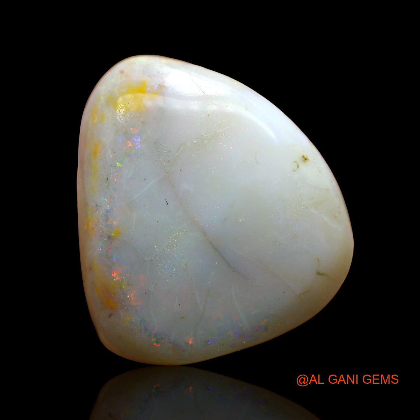 22.00 Cts Natural Australian Fire Opal Loose Gemstone Fancy Cabochon 24x21x7 mm AE-2