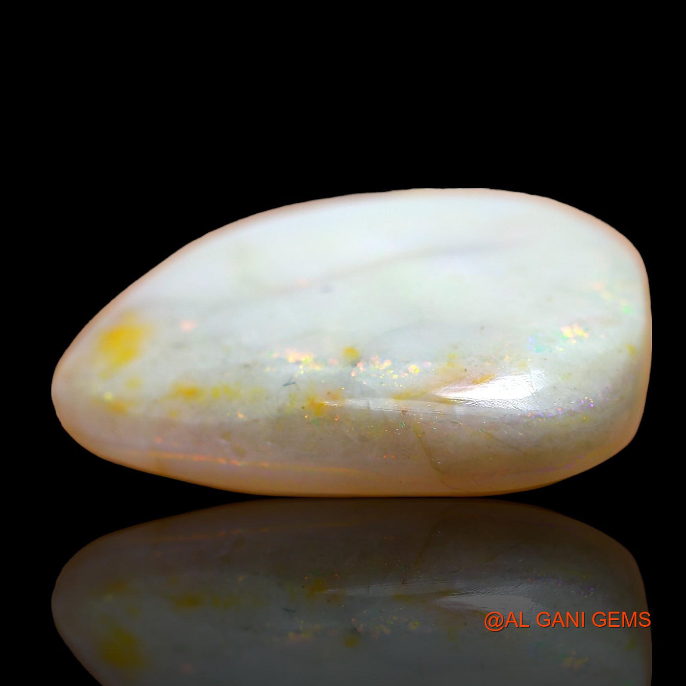 22.00 Cts Natural Australian Fire Opal Loose Gemstone Fancy Cabochon 24x21x7 mm AE-2