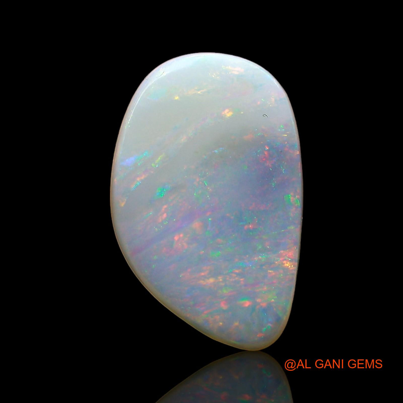3.00 Cts Natural Australian Fire Opal Loose Gemstone Fancy Cabochon 14x9x3 mm AE-302