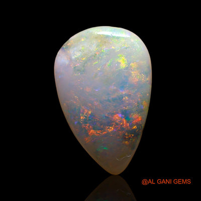 2.00 Cts Unheated Australian Fire Opal Loose Gemstone Pear Cabochon Natural 14x9x3 mm AE-303