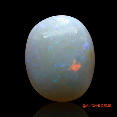 Natural Fire Opal Gemstone 3.00 Cts Loose Oval Cabochon From Australia 13x10x4 mm AE-304
