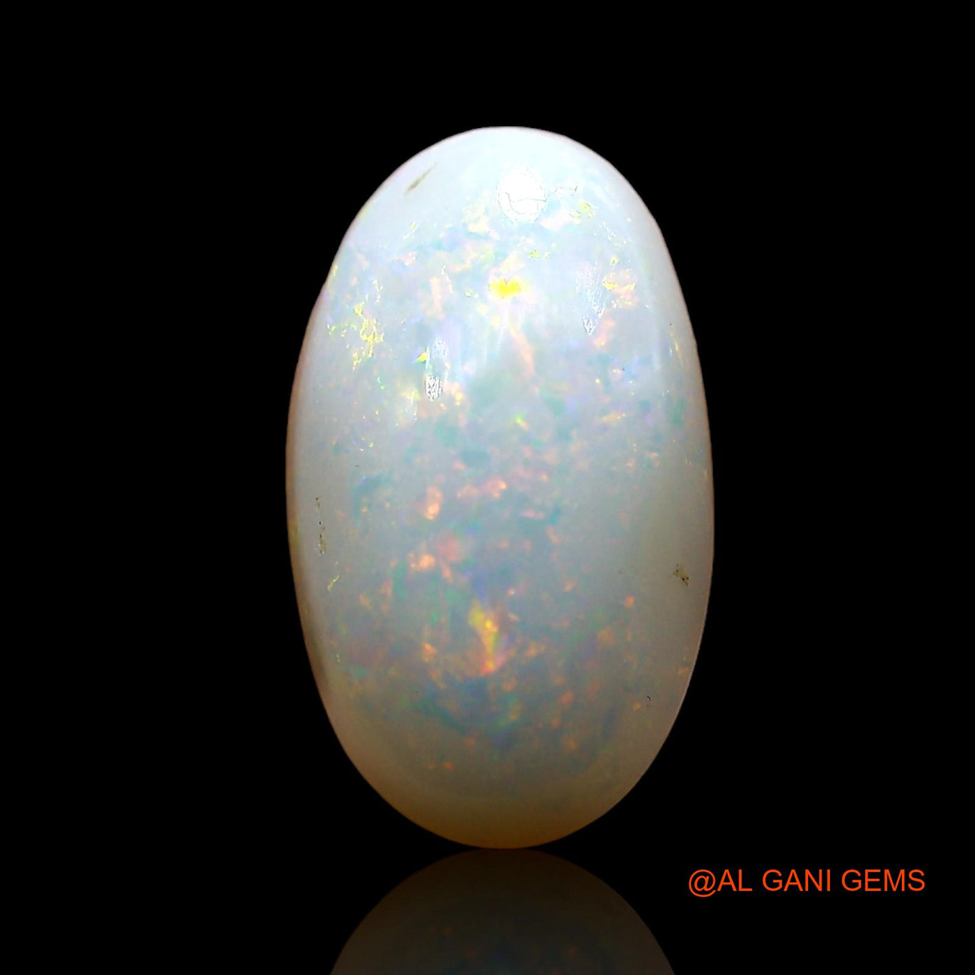 3.00 Cts Unheated Australian Fire Opal Loose Gemstone Oval Cabochon Natural 14x8x4 mm AE-308