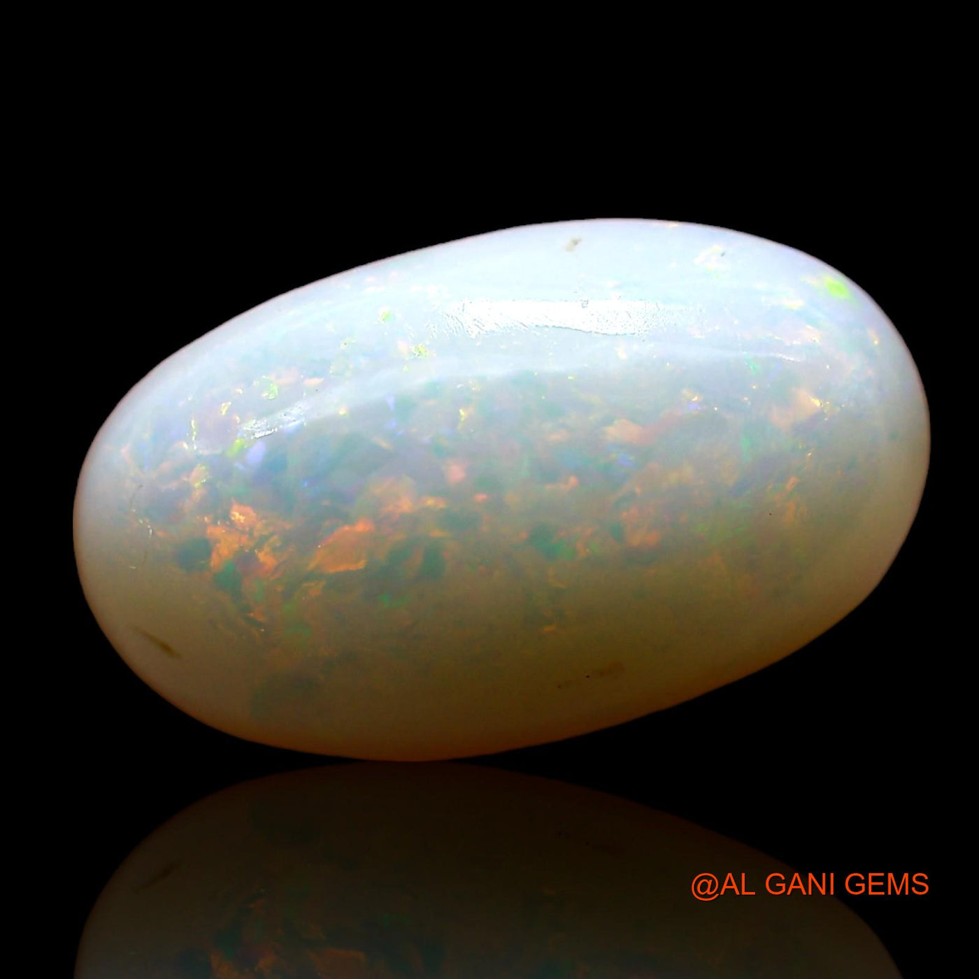 3.00 Cts Unheated Australian Fire Opal Loose Gemstone Oval Cabochon Natural 14x8x4 mm AE-308