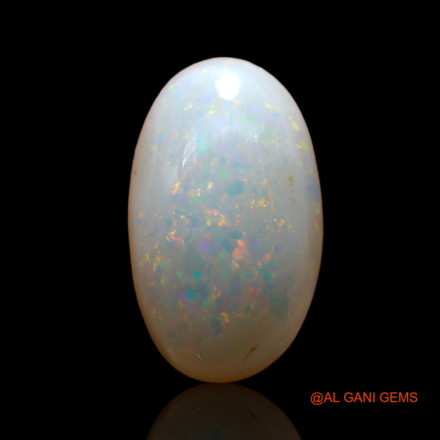 3.00 Cts Unheated Australian Fire Opal Loose Gemstone Oval Cabochon Natural 14x8x4 mm AE-308