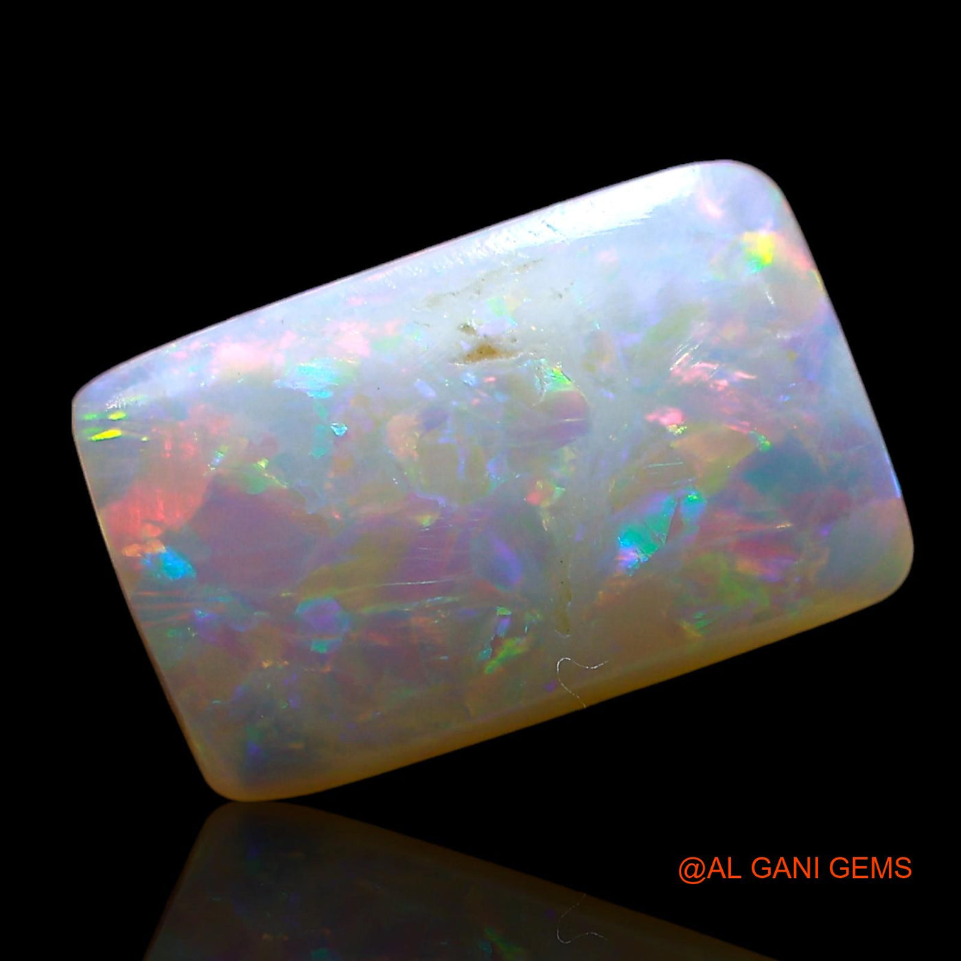 Natural Fire Opal Gemstone 2.00 Cts Loose Square Cabochon From Australia 12x8x3 mm AE-309