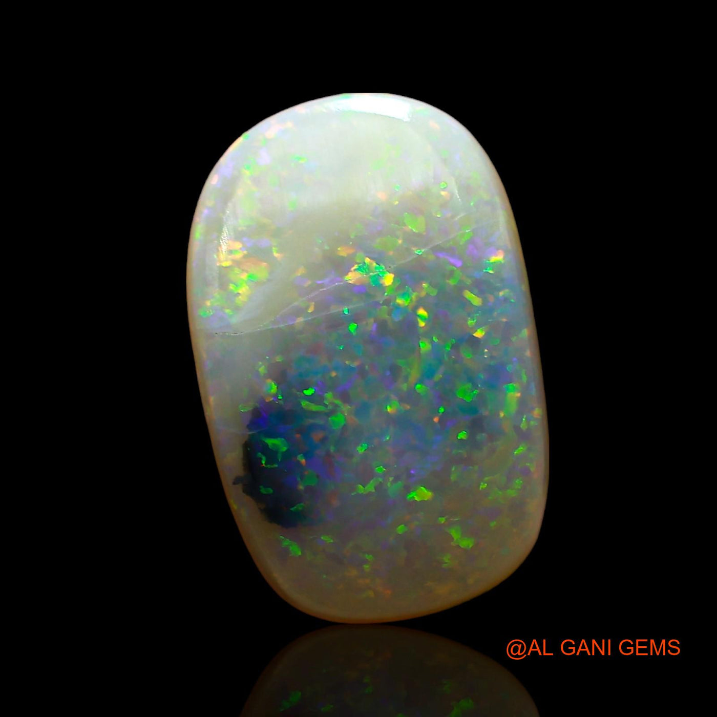 3.00 Cts Unheated Australian Fire Opal Loose Gemstone Oval Cabochon Natural 13x8x4 mm AE-311