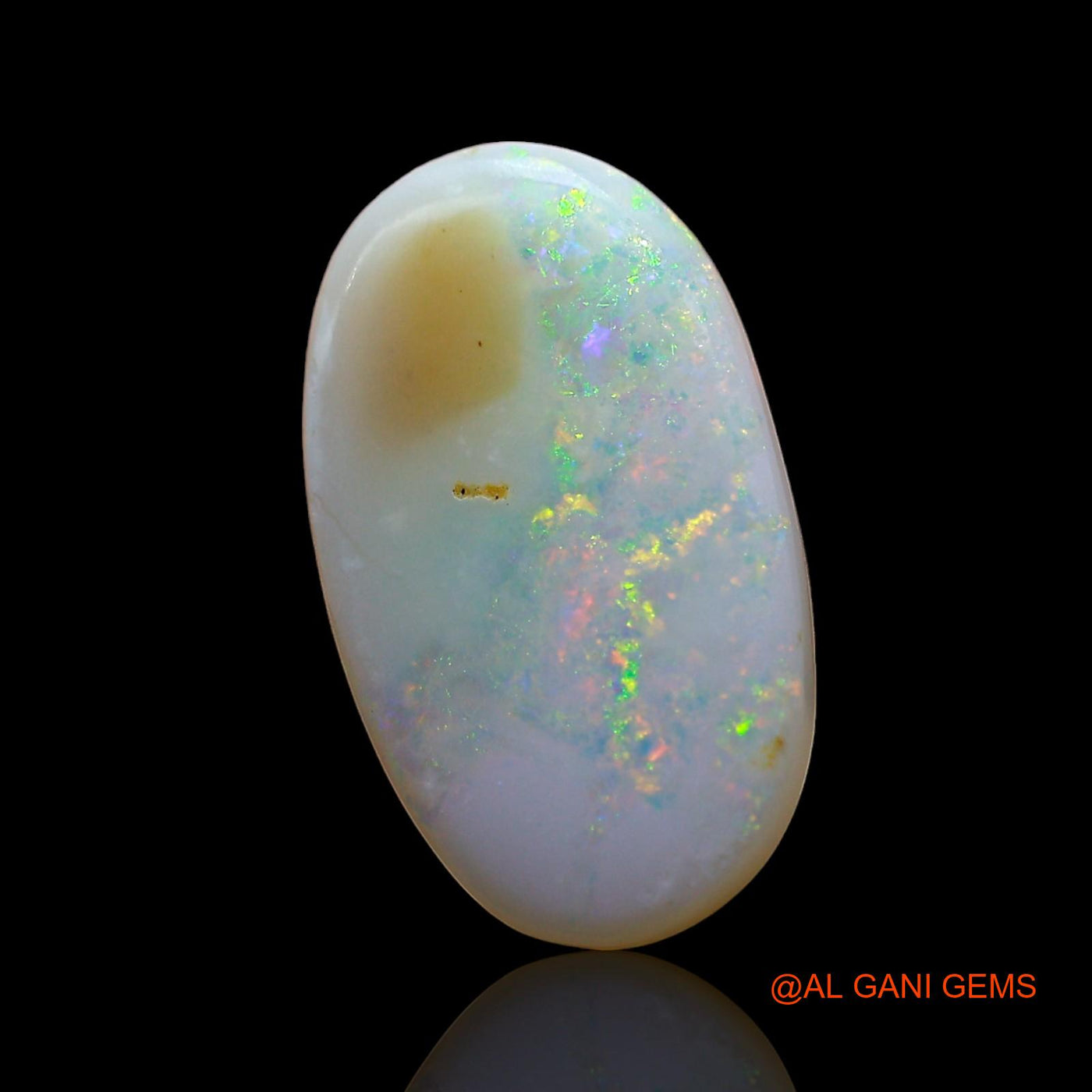 2.00 Cts Unheated Australian Fire Opal Loose Gemstone Oval Cabochon Natural 14x8x2 mm AE-312