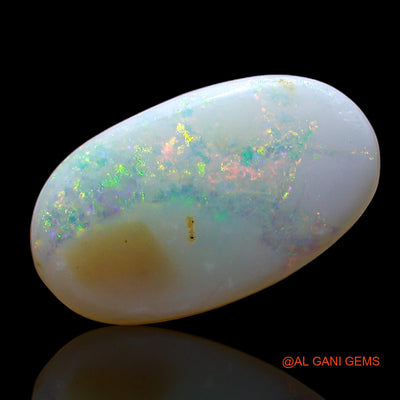 2.00 Cts Unheated Australian Fire Opal Loose Gemstone Oval Cabochon Natural 14x8x2 mm AE-312