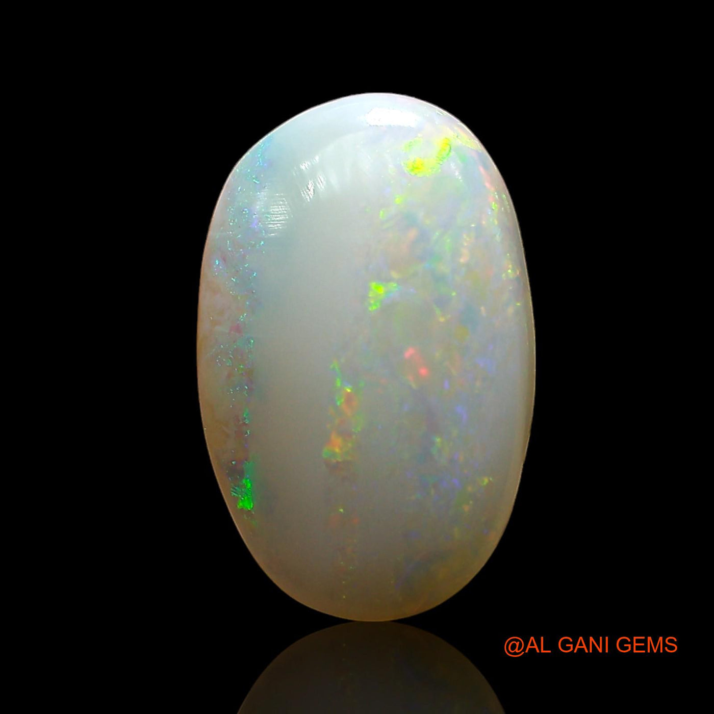 3.00 Cts Natural Australian Fire Opal Loose Gemstone Oval Cabochon 14x9x4 mm AE-316