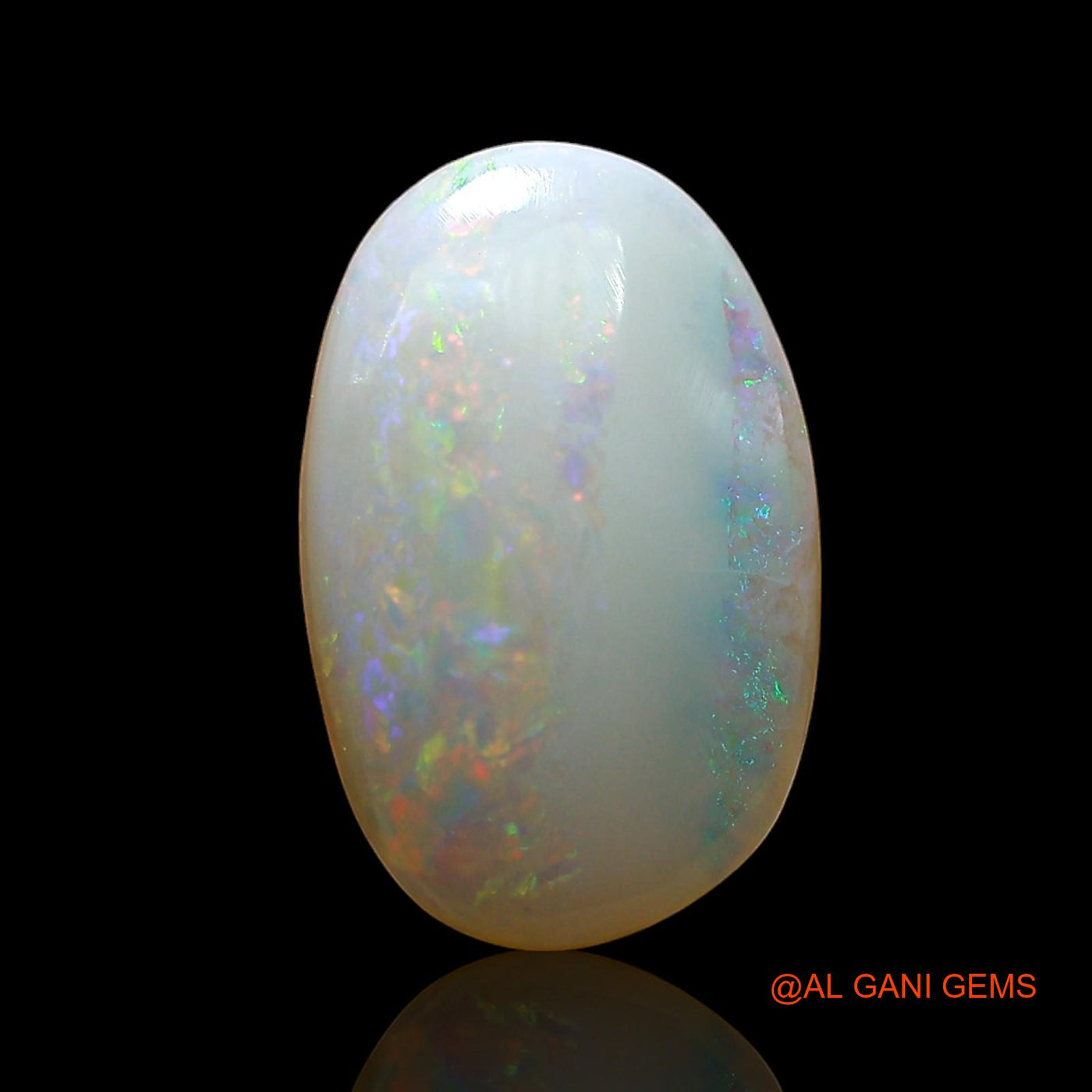 3.00 Cts Natural Australian Fire Opal Loose Gemstone Oval Cabochon 14x9x4 mm AE-316