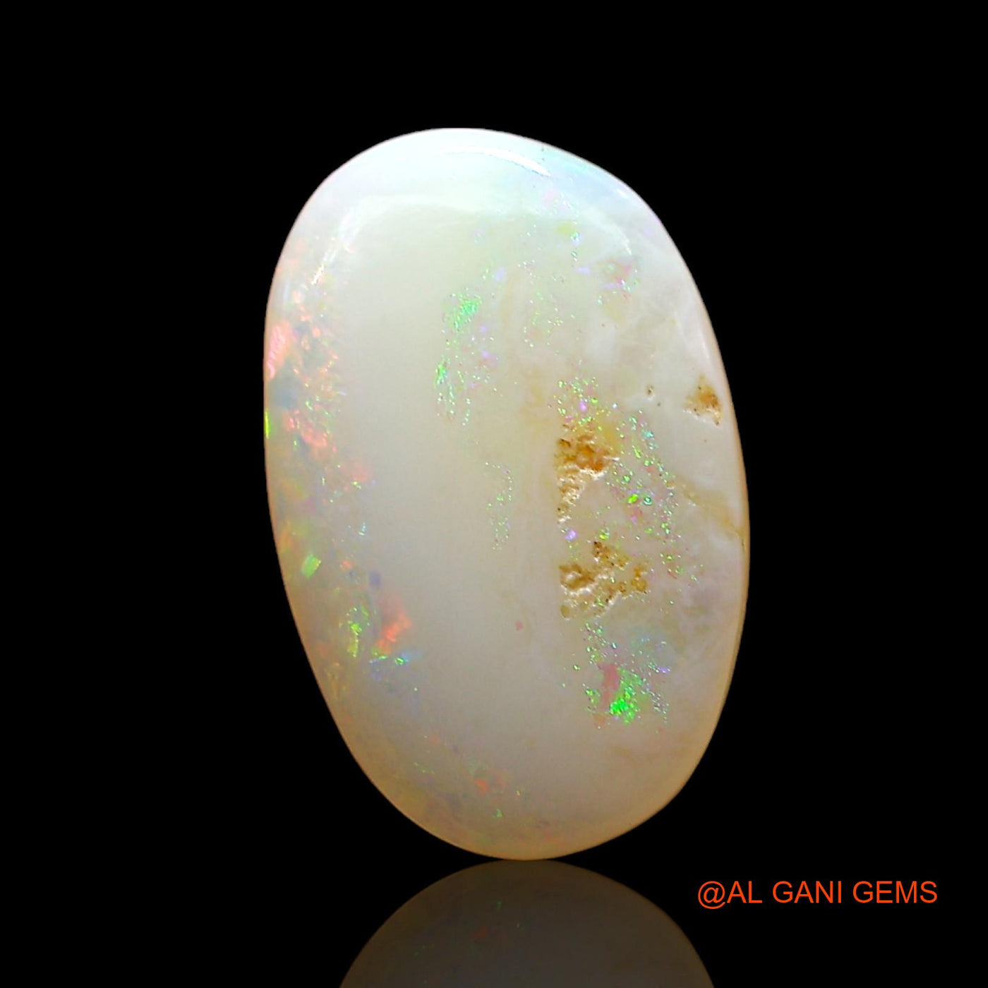 3.00 Cts Natural Australian Fire Opal Loose Gemstone Oval Cabochon 14x9x4 mm AE-316