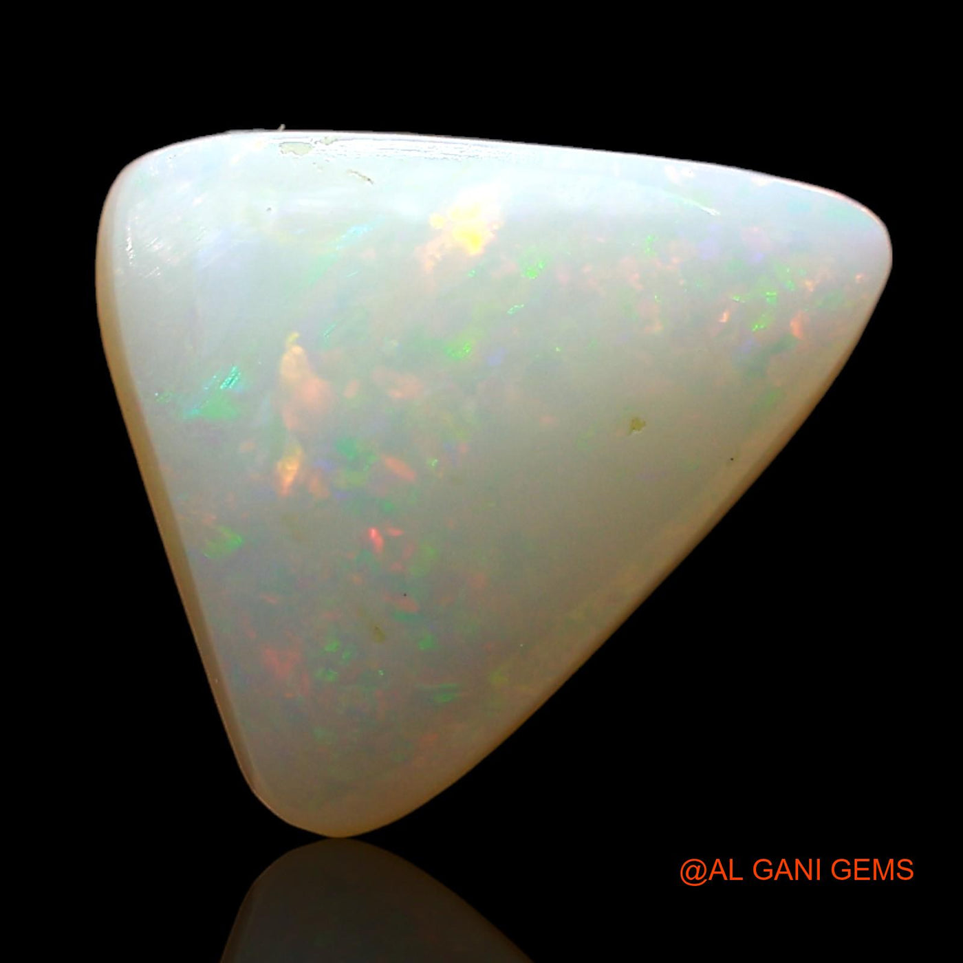 2.00 Cts Natural Australian Fire Opal Loose Gemstone Trillion Cabochon 11x10x4 mm AE-318