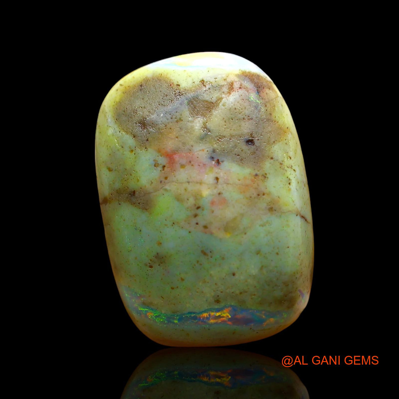 9.00 Cts Unheated Australian Fire Opal Loose Gemstone Fancy Cabochon Natural 18x13x5 mm AE-31