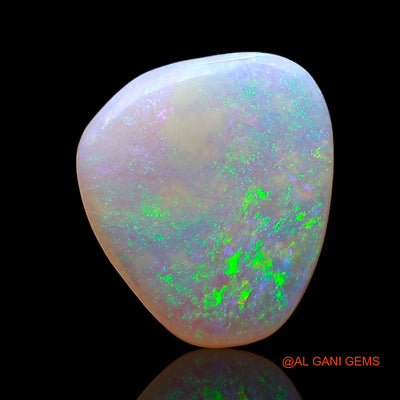 Natural Fire Opal Gemstone 1.00 Cts Loose Oval Cabochon From Australia 11x10x2 mm AE-320